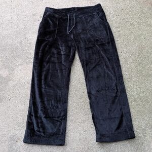 PATAGONIA black velvety velour pants M L